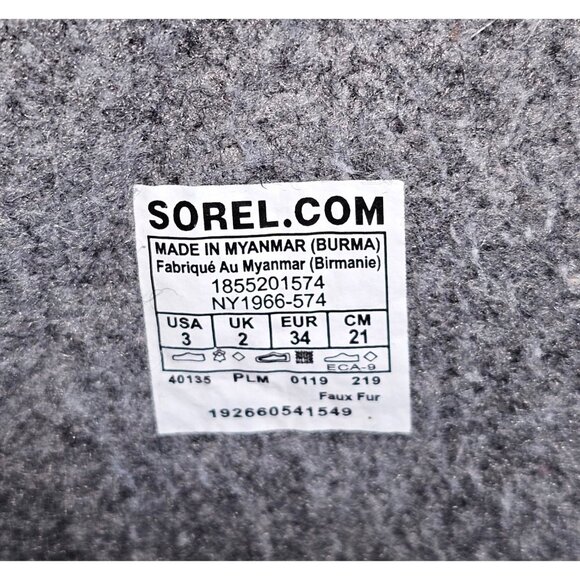 Sorel Women's Joan Of Artic Snow Winter Boots Lace Up Leather Faux Fur Sz 5 1404 - Picture 8 of 13